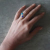 mood ring silver mood ring with turquoise stone