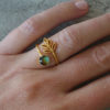 mood ring gold handmade mood ring