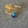 mood ring gold handmade mood ring