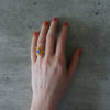 gold handmade mood ring