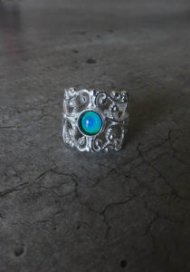 silver statement mood ring