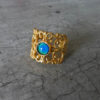 gold handmade mood ring
