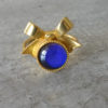gold bow mood ring