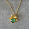 Color changing stone mood ring gold necklace Color changing stone mood ring gold necklace