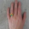 gold bow mood ring