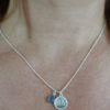 SITE 4 LIBRA zodiac libra necklace with raw lolite crystal