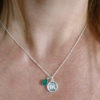 zodiac scorpio necklace with raw malachite crystal