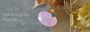 mood ring and rose quartz crystal