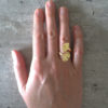 SITE GINKGO GOLD 2 Gold ginkgo ring