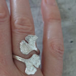 Silver Ginkgo ring