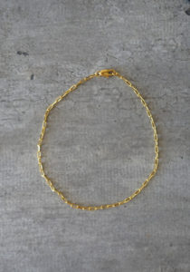 gold large links chain bracelet