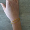 SITE GOLDLINE 5 gold large links chain bracelet