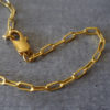 SITE GOLDLINE BRA 2 gold large links chain bracelet