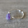 Amethystandsilverring 2 amethyst and silver ring