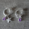 amethystearrings 1 rough amethyst earrings