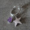 amethystearrings 2 rough amethyst earrings