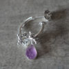 amethystearrings 3 rough amethyst earrings