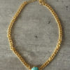 GOLD AND TURQUOISE CHUNCKY NECKLACE 1