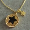 SITE GOLD ONYX STAR NECKLACE 3