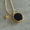 SITE GOLD ONYX STAR NECKLACE 4