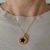 SITE GOLD ONYX STAR NECKLACE 5