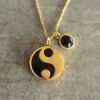 YIN YANG GOLD AND ONYX NECKLACE 2