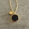 YIN YANG GOLD AND ONYX NECKLACE 3