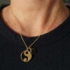 YIN YANG GOLD AND ONYX NECKLACE 4