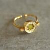 FLOWER POWER AVENTURINE FLAT RING 1