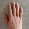 FLOWER POWER AVENTURINE FLAT RING 3
