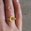 FLOWER POWER AVENTURINE FLAT RING 4