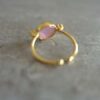 FOREVER ROSE QUARTZ FLAT RING 2