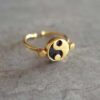 YIN YANG ONYX FLAT RING 1