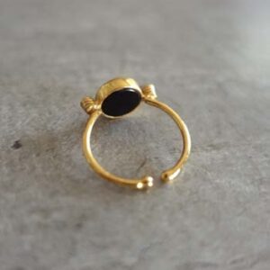 YIN YANG ONYX FLAT RING 2