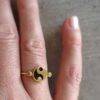 YIN YANG ONYX FLAT RING 3