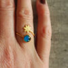 gold flower mood ring 4