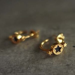 onyx star earring 1
