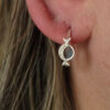 LABRADORITE AND SILVER EARRINGS 1 LABRADORITE AND SILVER EARRINGS 3